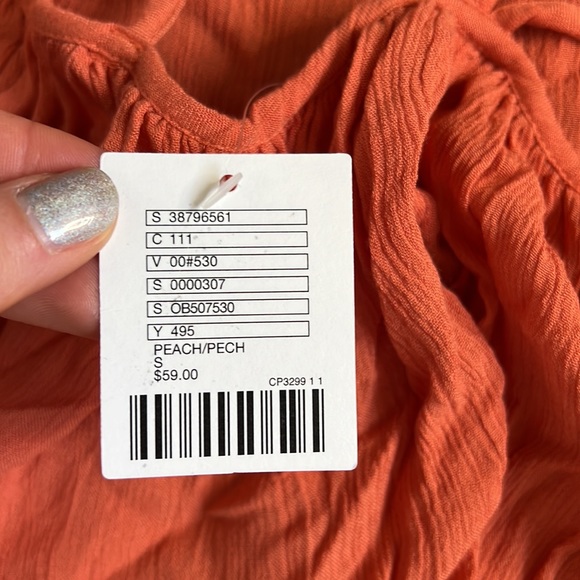 NWT Urban Outfitters Orange Boho Embroidered Tank Top SZ S - Picture 3 of 5